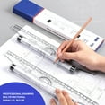 thumbnail image 6 of Architectural Rolling Parallel Ruler Plastic Drawing Ruler for Technical Drawing, 6 of 8