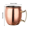 thumbnail image 2 of Moscow Mule Mug Stainless Steel Beer Cup Cocktail Mug Coffee Cup Decor Supplies (Copper A), 2 of 9