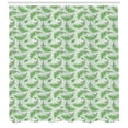 thumbnail image 3 of Ambesonne Leaves Shower Curtain, Falling Pine Tree Branches, 69"Wx84"L, Lime Green Fern Green, 3 of 3