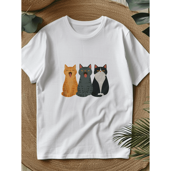 Most Likely Funny Cat Personality Graphic T-Shirt for Men Women