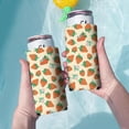 thumbnail image 3 of 2 Pcs Can Cooler Sleeves Insulated Collapsible Beer Can Sleeve Red Strawberry Soda Beer Can Covers for Bulk for Soda, 3 of 4