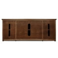 thumbnail image 2 of Solid Wood TV Stand for 65 inch TV - Mission Oak Entertainment Center with Storage & Shelves, 2 of 2