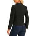 thumbnail image 3 of INSPIRE CHIC Notched Collar Blazer for Women's Long Sleeve Two Buttons Suit Office Work Blazers, 3 of 5