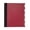 Chili Oil, variant on Mintra Durable Premium Spiral Notebook (5 Subject - Red) - Fabric Covered Coils, Adjustable Pocket Folders, 200 Sheets