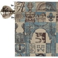 thumbnail image 3 of Vintage Pattern Curtain Valance for Windows Rod Pocket Drape Valence Window Treatments 2 Panels Short Curtains for Kitchen Windows Bathroom Bedroom,54 x 18 Inch, 3 of 5