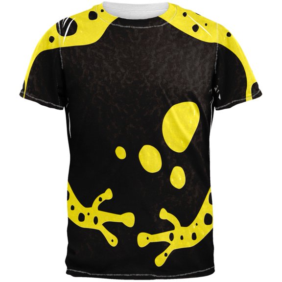 Yellow Banded Poison Dart Frog Costume All Over Adult T-Shirt - 2X-Large
