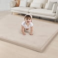 thumbnail image 1 of Alfombra de juego para bebés ACOMOPACK, espuma viscoelástica de 1,3 cm de grosor, 200 x 400 cm, color beige, 1 of 7