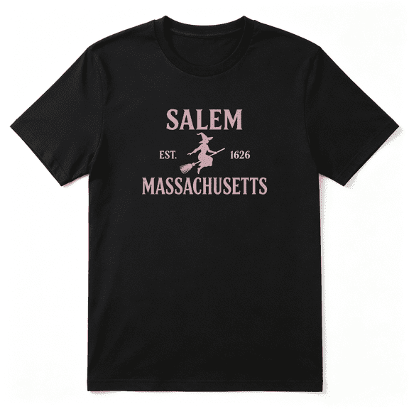 Salem Massachusetts Est 1626 Vintage Graphic Tee for Men and Women, Road Trip Holiday Gift Cotton Short Sleeves T-Shirt