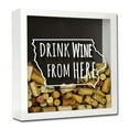 thumbnail image 4 of Torched Lowa Wine Corks Shadow Box Wall Mount Decor 13"x13"x3" Gray, 4 of 8