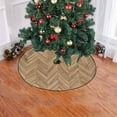 thumbnail image 2 of FMSHPON Chevron Pattern Xmas Christmas Tree Skirt Stand Mat for Holiday Party Decoration Indoor Outdoor 36 inches, 2 of 3