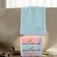 thumbnail image 5 of Embroidered Cotton Hand Towel | Absorbent Soft Fabric | Leaf Design with Letters | Skin-Friendly & Durable | Ideal for Bathroom & Home Use | 1 Piece, 5 of 6