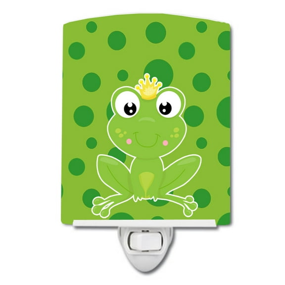 Caroline's Treasures BB8990CNL Frog Prince #3 Ceramic Night Light, 6x4x3", multicolor