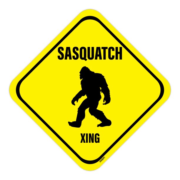 Sasquatch Crossing Sign - Walmart.com