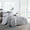 Grey, variant on Swift Home 100% Cotton Yarn-Dyed Stripe Gauze Duvet Cover Set, Textured, Full/Queen, Grey