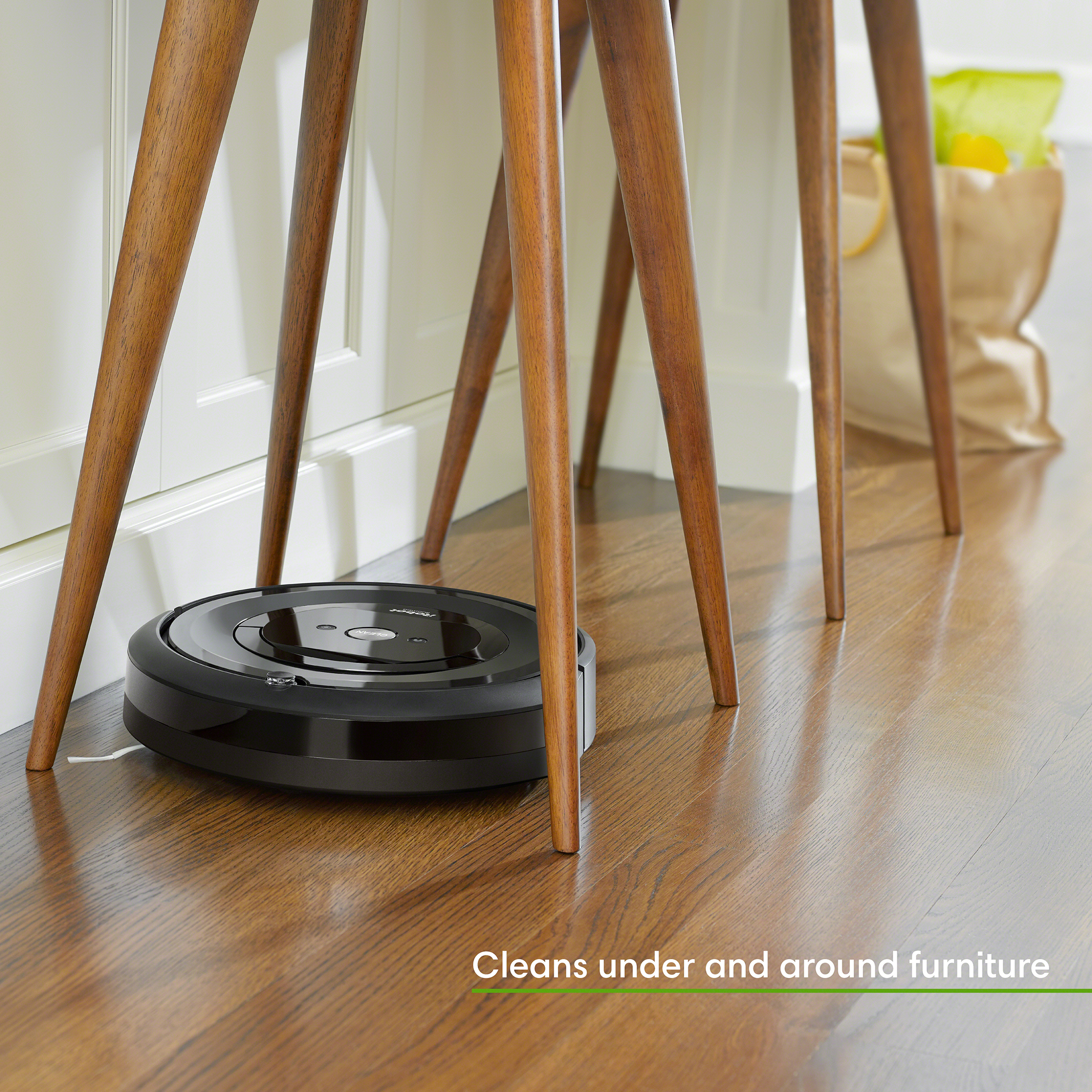 iRobot Roomba e6 (6134) Wi-Fi Connected Robot Vacuum - Wi-Fi Connected, Works with Google, Ideal for Pet Hair, Carpets, Hard, Self-Charging Robotic Vacuum - image 8 of 15