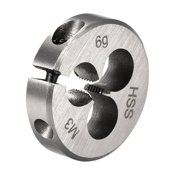 Uxcell M3 x 0.5 Metric HSS Adjustable Machine Thread Round Threading Dies