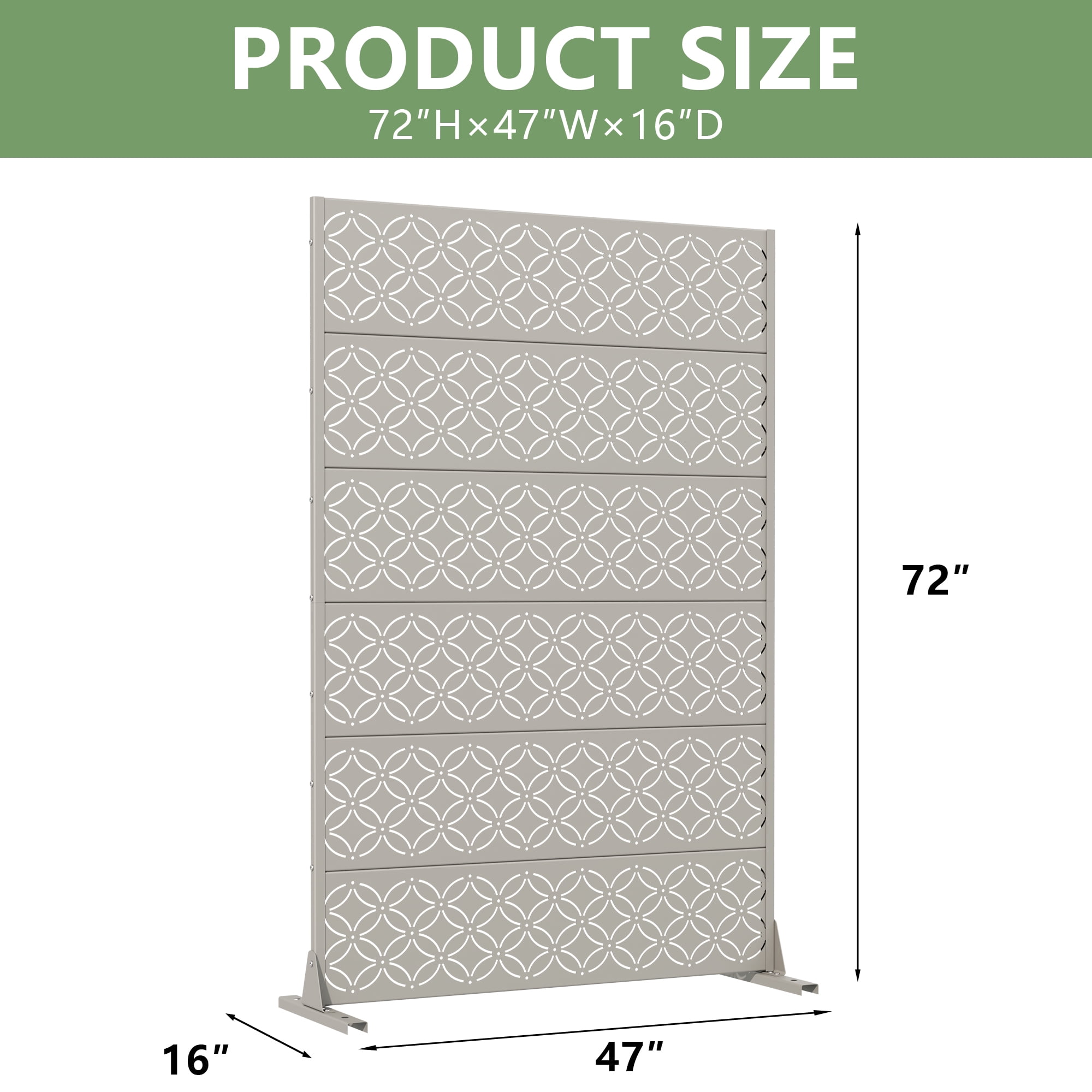 Privacy Metal Screen Fence Panel