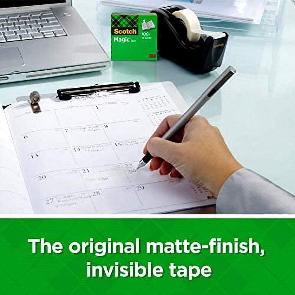 Scotch Magic Tape, with Dispensers, 3/4 x 650", 6 Count