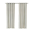 thumbnail image 3 of Outdoor Decor Coastal Stripe Grommet Curtain Panel Window Dressing 50 x 96 in Taupe, 3 of 4