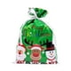 thumbnail image 3 of Bolsas de regalo navideñas con cordón de 42/31 cm, diseño de Papá Noel, grandes, doradas y plateadas, para galletas, dulces, para Navidad, 5 unidades, 3 of 5