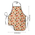 thumbnail image 2 of Goofa Bib Apron, Unisex Aprons Adjustable Waterdrop Resistant Cooking Kitchen Apron for Chef, Halloween Donut Pattern Apron Bulk, 2 of 5
