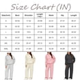 thumbnail image 2 of Women's Spring Oversized Sweatsuit Set Long Sleeve Hoodie with Wide Leg Sweatpants Casual Fall Winter Lounge Travel Outfit 2026 White 3XL, 2 of 2