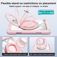 thumbnail image 4 of XYX Shockproof Tablet Case for iPad 9th 8th 7th Gen 10.2 inch 2021 2020 2019 with 360 Rotating Stand, Slim Lightweight Protective Case, Pink, 4 of 5