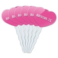 thumbnail image 1 of Houston TX Heart Love Cupcake Picks Toppers - Set of 6, 1 of 1