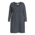 thumbnail image 5 of Terra & Sky Women's Plus Size Waffle Knit Babydoll Dress, 5 of 5