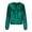 Green, variant on Womens Sequin Jacket Casual Plus Size Sparkle Coats Long Sleeve Jackets Front Zip Loose Casual Blazer Bomber Jacket with Pockets