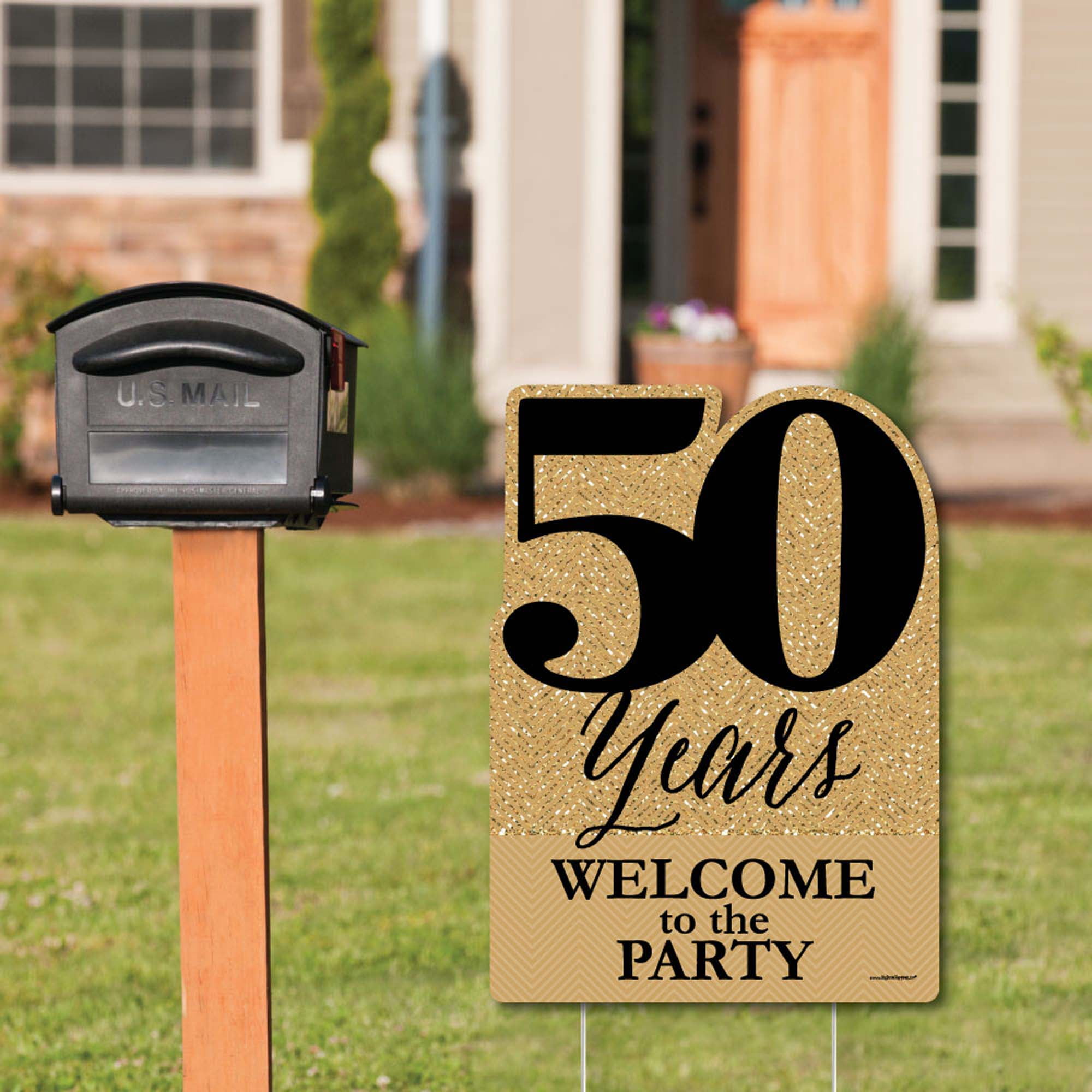 Big Dot of Happiness We Still Do - 50th Wedding Anniversary - Party Decorations - Anniversary Party Welcome Yard Sign