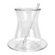 thumbnail image 1 of Juego de Tazas de Café con Platillo y Cuchara de Vidrio Preservación de Calor Taza de Té Transparente de Doble Vidrio Negro, 1 of 5