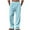 Sky Blue, variant on Erwazi Men's Solid Cotton Line Pants Drawstring Straight Leg Loose Fit Casual Beach Outwear Pants with Pockets