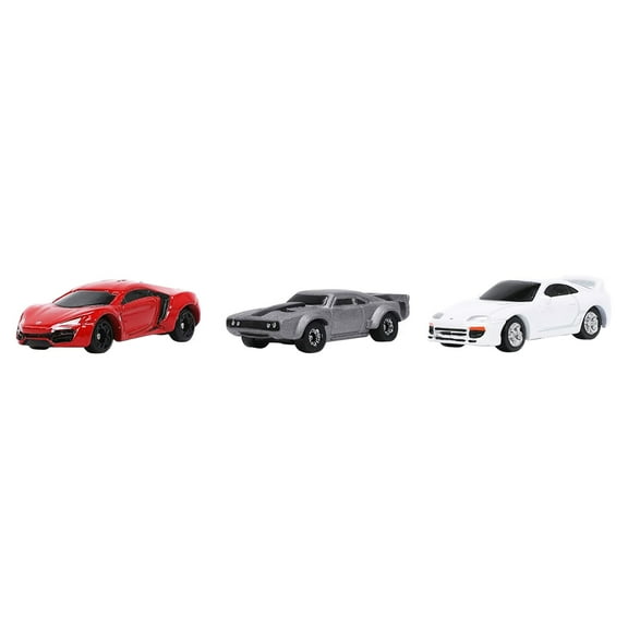 NANO HOLLYWOOD RIDES 3 PACK Lykan, Ice Charger, Brian's White Toyota Supra