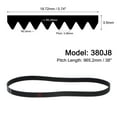 thumbnail image 2 of Unique Bargains 380J8 EPDM V-Ribbed Belt, 38' Length x 0.74' Width, 2 Packs, 2 of 5