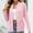 Pink, variant on Ynynloco Womens Casual Long Sleeve Blazers Solid Color Lightweight Knit Blazer Work Office Open Front Blazer Jacket with Pockets for Everyday Wear