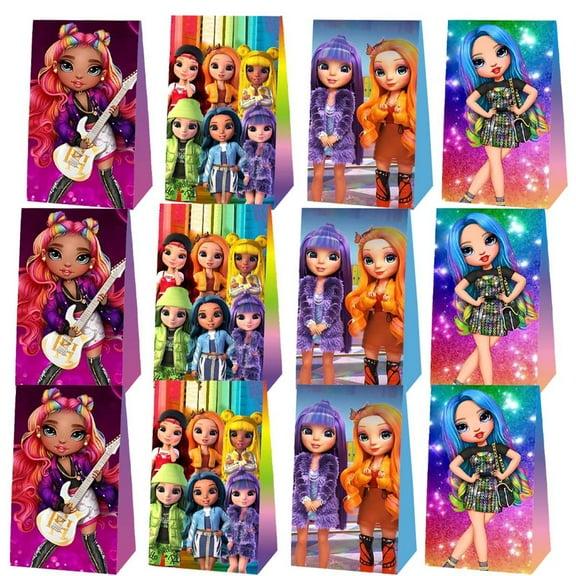 Rainbow High Dolls Goodie Bags Party Favor Candy Decorations Treat Supplies Birthday