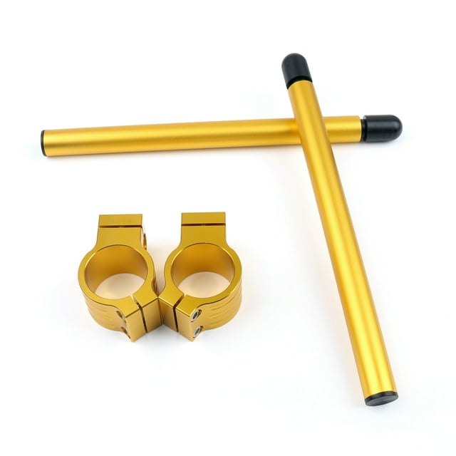 Universal Motoycycle Clip-On Handlebars For Aprilia RSV4 KAWASAKI ZX6R 51mm GOLD