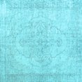 thumbnail image 1 of Ahgly Company Indoor Square Persian Light Blue Traditional Area Rugs, 6' Square, 1 of 4
