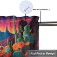 thumbnail image 5 of Cactus Valance Curtain for Kitchen Tropical Plants Flowers Succulent Desert Mountain Landscape Window Valance for Living Room Bedroom, Kitchen Valance Rod Pocket Window Curtain 54 by 18 in, 1 Panel, 5 of 6