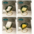thumbnail image 4 of MesaSe Light Luxury Style Soap Holder Creative Leaf-shape Soap Dish Self-Draining Soap Rack Soap Tray Multifunctional Soap Storage Box for Shower Kitchen Bathroom Storage dark green, 4 of 10