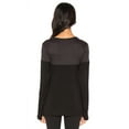thumbnail image 2 of BODY LANGUAGE SPORTSWEAR Women's Cara Pullover Top, Black, Small, 2 of 2