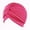 Hot Pink, variant on CHGBMOK Stretch Turbans Head Beanie Cover Twisted Pleated Headwrap Assorted Colors Hair Cover Hats for Women on Clearance
