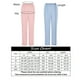 thumbnail image 5 of Gibobby Pantalones largos mujer informales pierna ancha cintura elástica ligeros ajustados Black S, 5 of 5