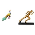 thumbnail image 1 of Estatua del pavo real,Estatua de pavo real,adorno de escritorio creativo y divertido,Estatua del corredor,Estatua de corredor Escultura de arte abstracto Figura,Estatua de personaje para centro, 1 of 8