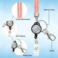 thumbnail image 3 of DESIGNICE Retractable Rhinestones Lanyard Keychain Necklace for Key&Badge Card Holder, 3 of 7