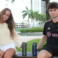 thumbnail image 2 of Water Bottle Sport, Insulated Water Bottle with Spout, 22 oz Stainless Steel Hot Cold Cup with Sport Top, Ozizo Thermos Double Wall, Leakproof Flip Top Lid, 2 of 7