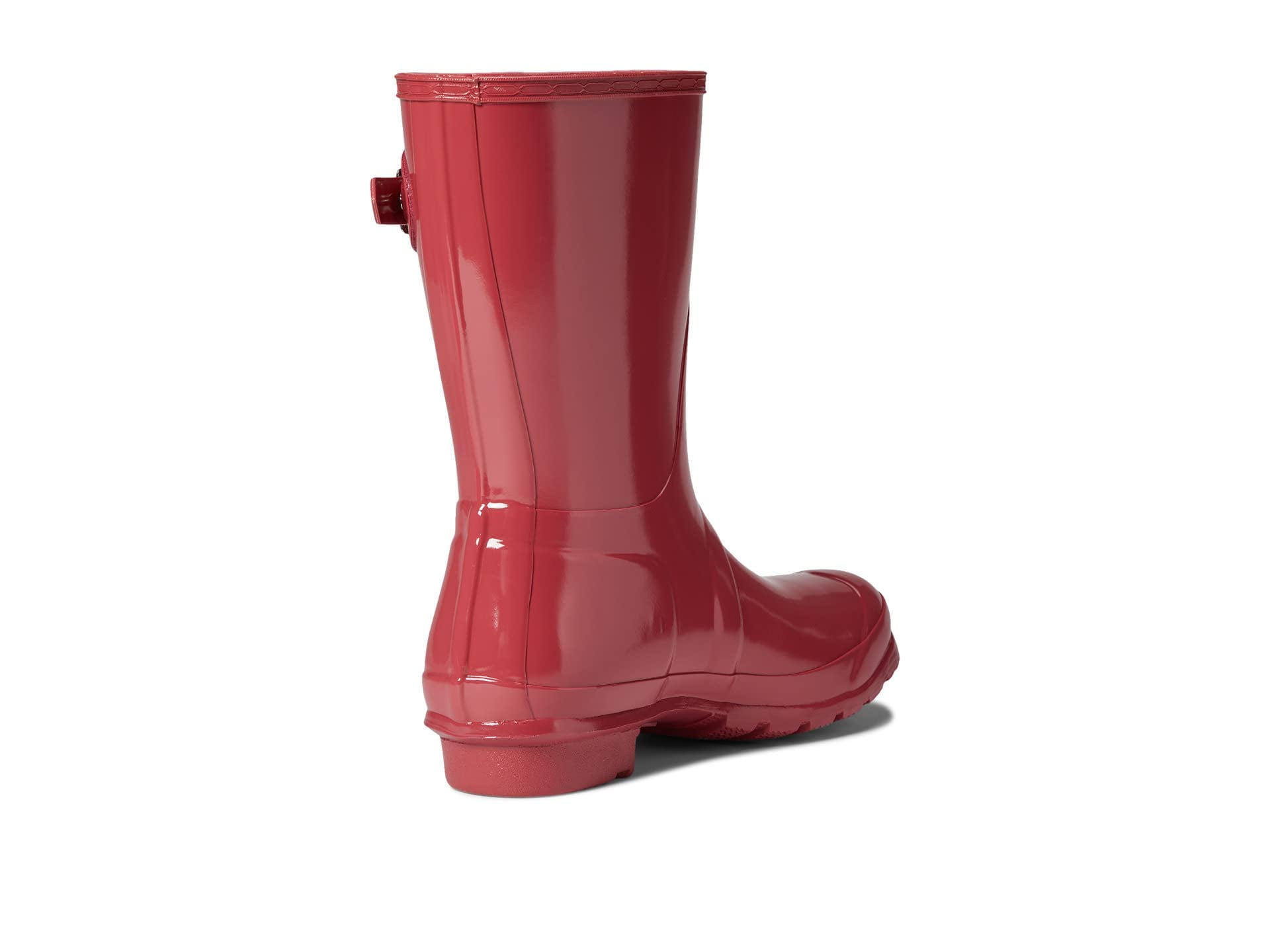 Hunter Women's Original Short Gloss Rain Boots Size 9 Glenmore Rose Pink