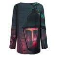 thumbnail image 5 of Ichuanyi liquidación para mujer cuello redondo halloween estampado moda de manga larga camiseta de manga larga top ICHUANYI WER202308217530, 5 of 5