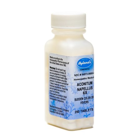 UPC 354973060043 product image for Hylands 778548 Aconitum Napellus 6X 250 Tablets | upcitemdb.com